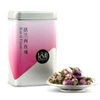 18渡 特级玫瑰花茶 法兰西玫瑰 花草茶 40g 罐装 特级 E0802