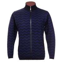 MasaMaso玛萨玛索男装 商务拉链 黑色+宝蓝亮丝+深海蓝 长袖开衫1569(黑色+宝蓝亮丝+深海蓝 52)