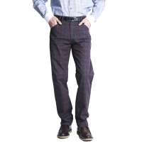 MasaMaso玛萨玛索男装 日本YKK拉链 ZARA风格 洗水 英伦范 黑底红格 时尚休闲裤3589(灰红格 29)