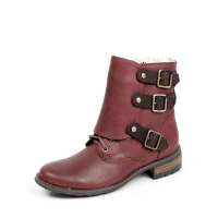 Cat 卡特2012年秋冬红色牛皮女户外靴P305840 39