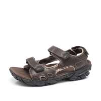 Cat 卡特2012年春夏棕褐色合成革男凉鞋P713460 43