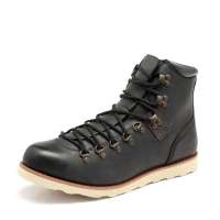 Cat 卡特男子黑色头层牛皮休闲鞋P714238 42