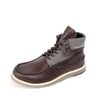 Cat 卡特2012年秋冬棕色牛皮/织物男户外靴P714999 41