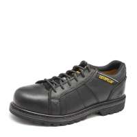 Cat 卡特春夏黑色头层牛皮男鞋P90026 42