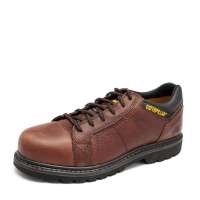 Cat 卡特春夏棕色头层牛皮男鞋P90027 44