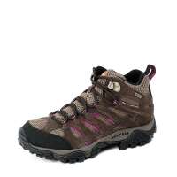 Merrell 迈乐2012年秋冬棕色/紫色牛皮/织物女徒步鞋R355662 37.5