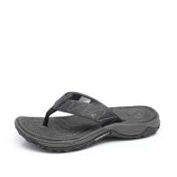 Merrell 迈乐2012年黑色头层牛皮人字沙滩男拖鞋R438843 40