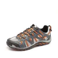 Merrell 迈乐2012年灰色/橙色合成革/织物户外两栖男鞋R439055C4C 44