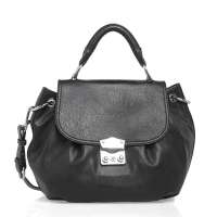 Tata 他她秋季XCB1059黑色荔纹PU/箱包弹力X0604L F