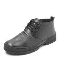 Tata 他她冬季黑水染牛皮男低靴301H-R 40