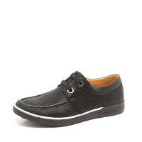 Tata 他她秋季黑牛皮/压直纹牛皮男单鞋1180DD 43