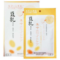 MISS FACE豆乳雪肌美白滋润面膜贴14ml*5(新包装)