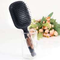 罗曼史豹纹气垫大号按摩梳(带镜子)