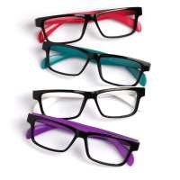 益盾防辐射抗疲劳眼镜2531绿膜-炫彩白