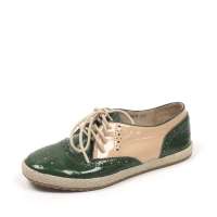 Teenmix 天美意2012深绿色绵羊漆皮女皮鞋6BB28D 37
