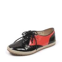 Teenmix 天美意2012黑色绵羊漆皮女皮鞋6BB28D 38