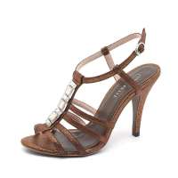 Belle 百丽夏古铜色羊皮女凉鞋109-19 35