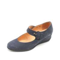 Bata 拔佳秋深兰油蜡磨砂牛皮女鞋ANE04D 36