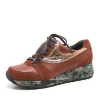 Teenmix 天美意秋季棕色绒面牛皮女皮鞋6BM21D 34