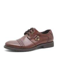 LIONPASS 狮行天下春秋棕色牛皮男鞋SC105S 39