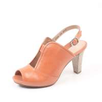 Bata 拔佳2012春橘红色牛皮女鞋ARS26D 39