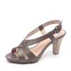 Bata 拔佳2012年夏季灰色油蜡牛皮女凉鞋ARS39D 34