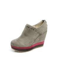 Teenmix 天美意2012秋季灰色羊绒面皮女皮鞋6BU22D 37