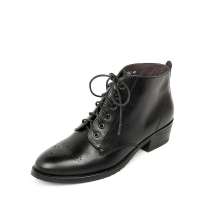 Bata 拔佳2012冬季黑色小牛皮女鞋ATN43D 36