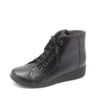 Bata 拔佳冬黑色小牛/压花羊皮女鞋(超软)AUB41R 34