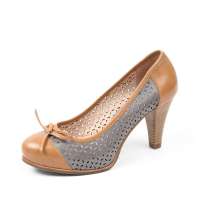 Bata 拔佳2012年春季兰灰色羊皮女鞋AUR07D 39