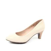 Bata 拔佳2012春米白猪皮女鞋AVJ10D 37