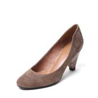 FED 鼠色猪绒女鞋 浅口鞋 KF803 35.5