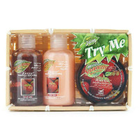 蔻斯汀草莓身体护理套装(沐浴果酱100ml+滋润果昔100ml+身体磨砂果酱100ML)GT008—1-