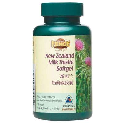 新西兰十一坊 奶蓟软胶囊(护肝养肝 含水飞蓟素)60粒-