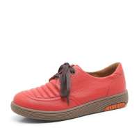 Teenmix 天美意秋季红色软牛皮女皮鞋CTR27D 39