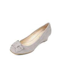 Belle 百丽灰色羊绒女皮鞋 3QS01D 34