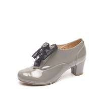 Belle 百丽2012春季灰色漆羊女鞋 3XI20D 37