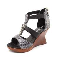 Staccato 思加图克色蛇纹皮女凉鞋Y19-26 34