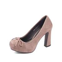 Staccato 思加图2012年秋季灰色磨砂小牛皮女皮鞋9CR20D 38