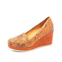 Staccato 思加图2012秋季橙色贴膜猪皮女皮鞋9EF11D 36