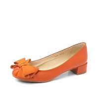 Staccato 思加图2012秋季桔色胎牛漆皮/桔色磨砂小牛皮女皮鞋9HP06D 38