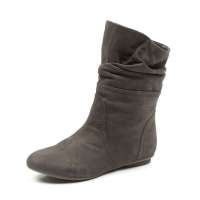 Staccato 思加图啡色磨砂牛皮女皮靴  EA904D 39