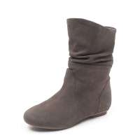 Staccato 思加图啡色磨砂牛皮女皮靴（毛里）EA904M 34