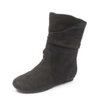 Staccato 思加图黑色磨砂牛皮女皮靴(毛里)EA904M 38