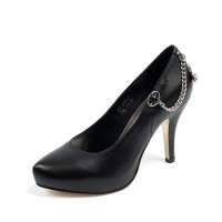 Belle 百丽2012春季黑色牛皮女单鞋 53-339 34