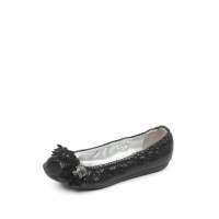 Staccato 思加图春季黑色贴膜猪皮/羊绒面皮女皮凉鞋ELG42D 33