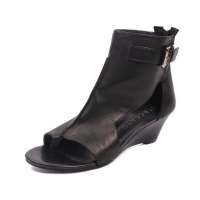 Staccato 思加图2012春季黑色绵羊皮女皮鞋EU904D 39