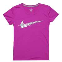 Nike 耐克  2012新款女子运动短袖针织衫502590-522 M