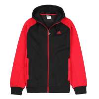 Adidas 阿迪达斯男子 图案系列篮球图案拉链连帽套衫V04590 XL
