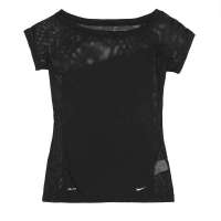 Nike 耐克  2012新款女子运动短袖针织衫450758-010 XL